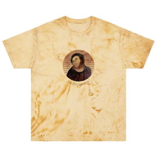 Discover Viva La Restauracion Jesus Fresco Restoration Fail Meme | Active Blast T Shirts