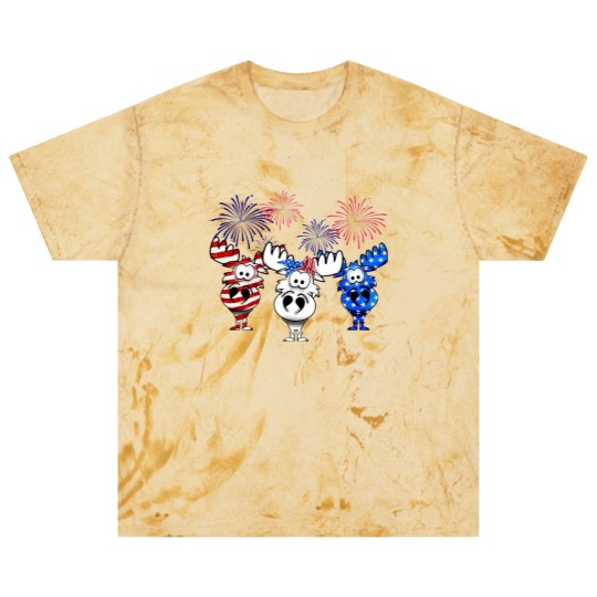 Discover red white blue moose usa flag 4th of july nerdy moose americ Blast T Shirts