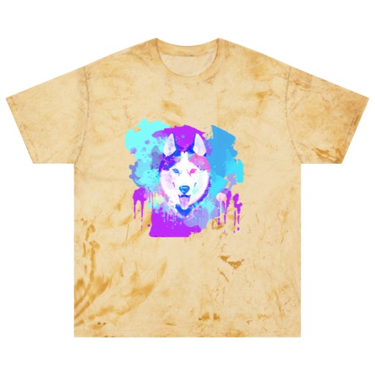 Discover Husky Artwork Husky Dog Watercolor, Husky Artwork, Husky apparel, Colorful Husky Blast T Shirts