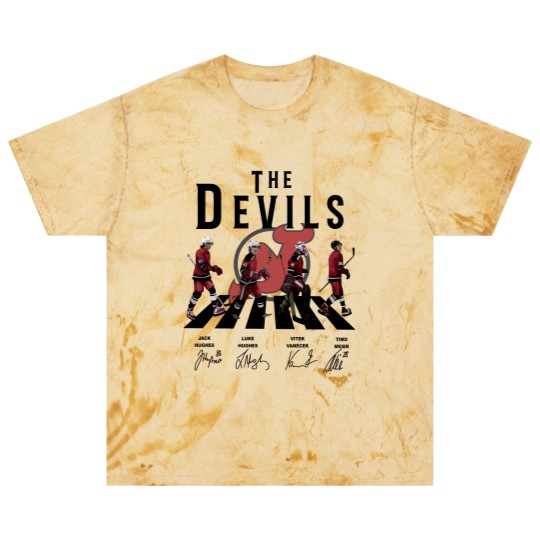 Discover Devils Walking Abbey Road Signatures Ice Hockey Blast T Shirts, New Jersey Vintage