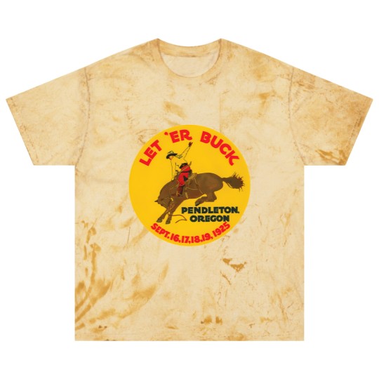 Discover Vintage Rodeo Let Er Buck Pendleton Oregon1925 00463 Blast T Shirts