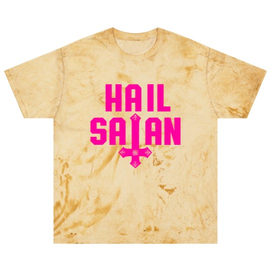 Discover Hail Satan | Hot Pink on Black | Satanic - Hail Satan - Blast T Shirts