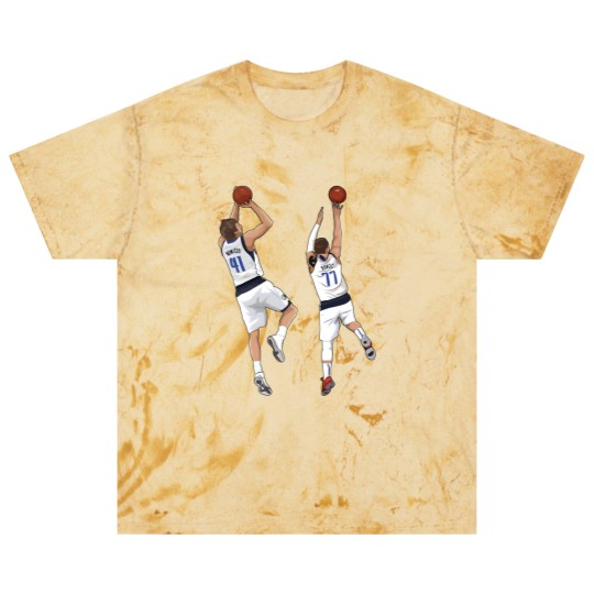 Discover Luka Doncic x Dirk Nowitzki Blast T Shirts