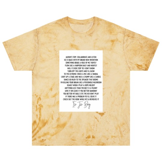 Discover Ice ice baby Vanilla Ice Hip Hop lyric mucis Blast T Shirts