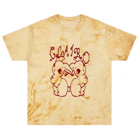 Discover Clairo Merch Store Clairo Bunnies Blast T Shirts (Light Blue)