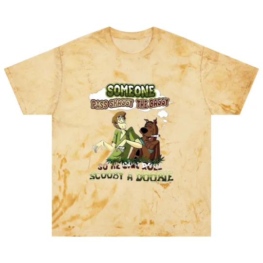 Discover Scooby Doo Someone Pass Shaggy The Baggy So He Can Roll Scooby A Doobie Blast T Shirts