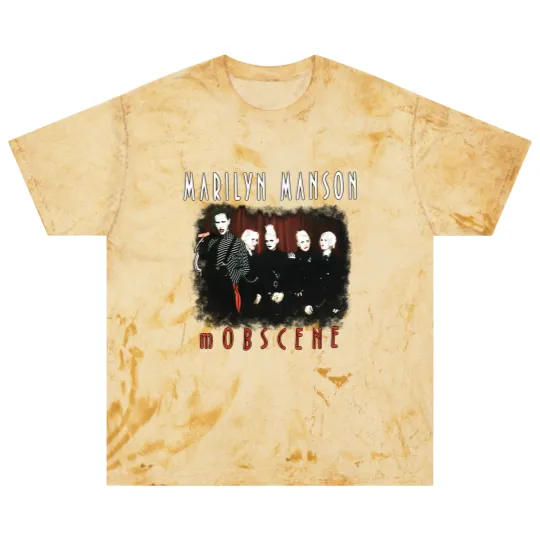 Discover Marilyn Manson mOBSCENE Blast T Shirts, Vintage Alt Goth Rock Music