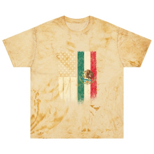 Discover Mexican American Patriot Mexican American Flag Blast T Shirts