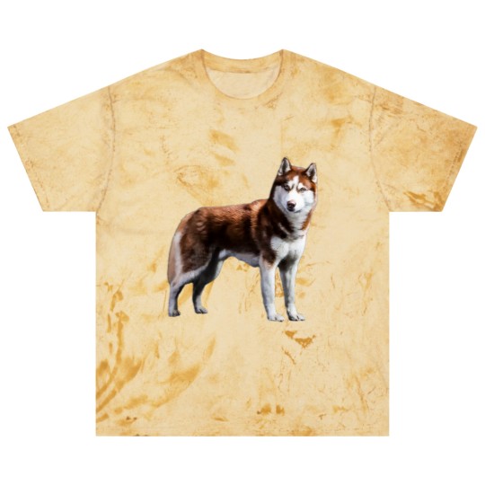 Discover Siberian Husky Red Husky Wolf Dog Blast T Shirts