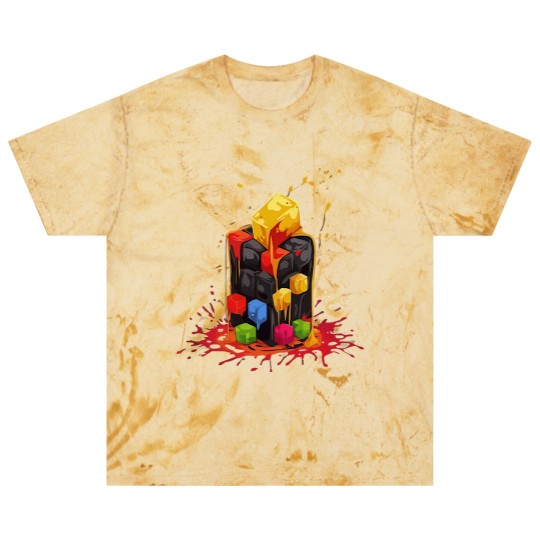 Discover Rainbow Abstraction melted rubix cube - Rainbow Abstraction Melted Rubix Cube - Blast T Shirts