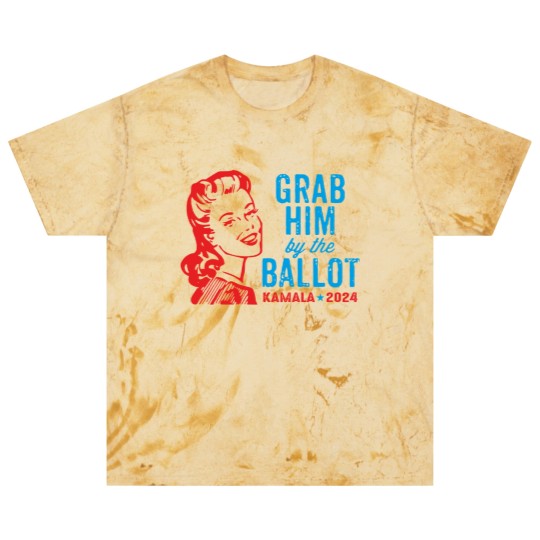Discover Grab Him By The Ballot Kamala 2024 Funny Harris Election Blast T Shirts