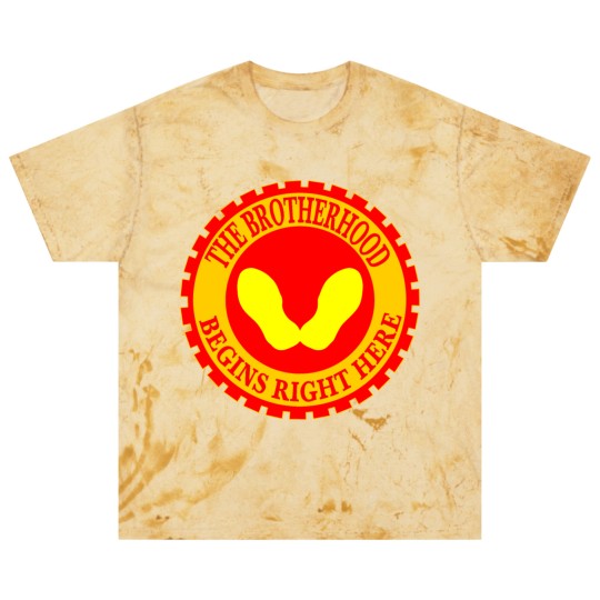 Discover The Brotherhood Begins Right Here Yellow Footprint Blast T Shirts