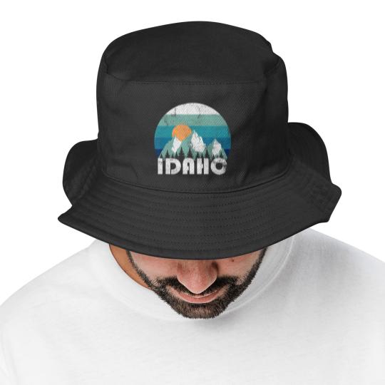 Discover Idaho State Retro Vintage Bucket Hats