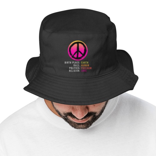 Discover Birthplace Earth-Race Human-Equality Bucket Hats