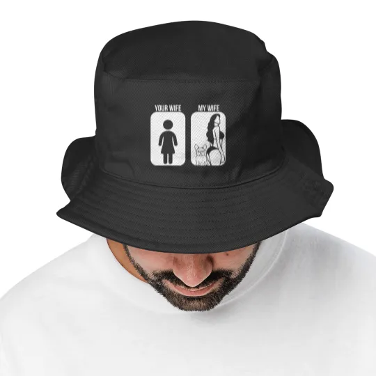 Discover Your Wife My Wife French Bulldog Sexy Bucket Hats