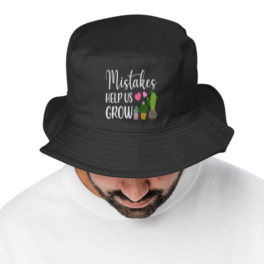 Discover Mistakes Help Us Grow For Teacher and Student Bucket Hats