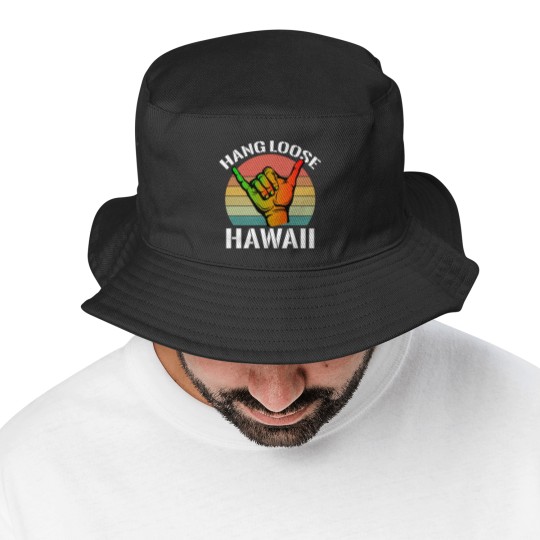 Discover Shaka Rasta Aloha Vintage Hang Loose hawaii gifts Bucket Hats