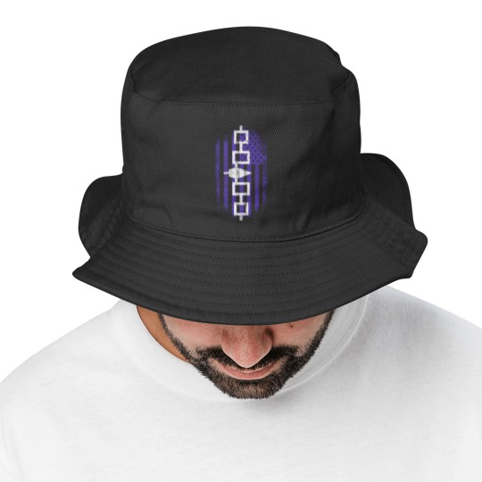 Discover Iroquois American Flag Iroquois and USA Design Bucket Hats