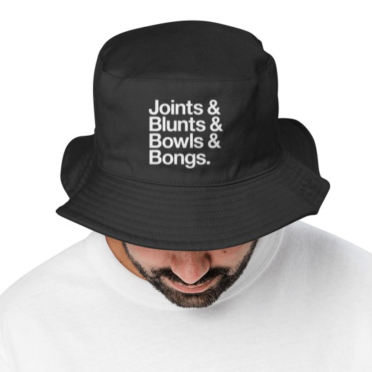Discover Joints Blunts Bowls Bongs Bucket Hats Unisex Stoner T Bucket Hats