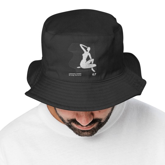 Discover Leonard Cohen / Minimalist Artwork Design - Leonard Cohen - Bucket Hats