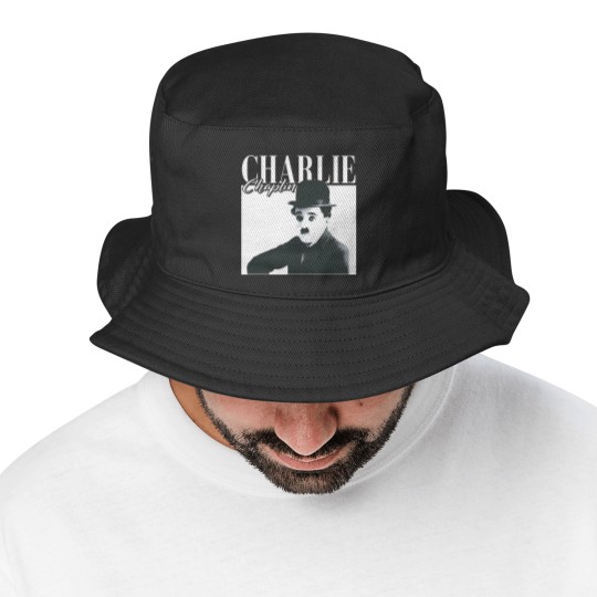 Discover Charlie Chaplin Bucket Hats, The Tramp Fan Bucket Hats, Charles Spencer Chaplin Vintage 90s Bucket Hats