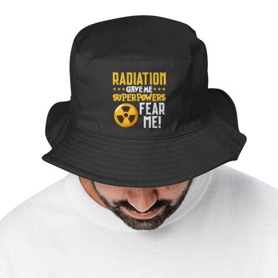 Discover Radiation Therapy Fight Raise Awareness Cancer Bucket Hats