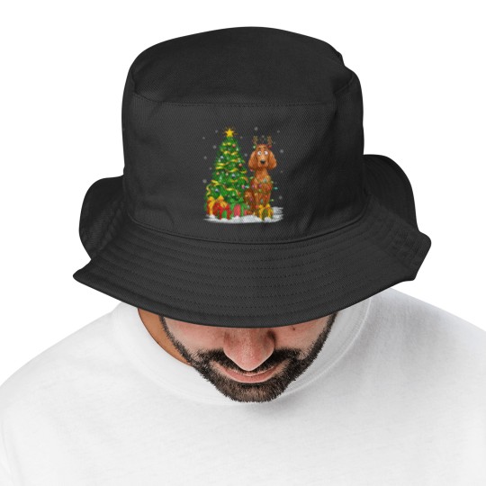 Discover Irish Setter Dog Lover Xmas Lighting Irish Setter Bucket Hats