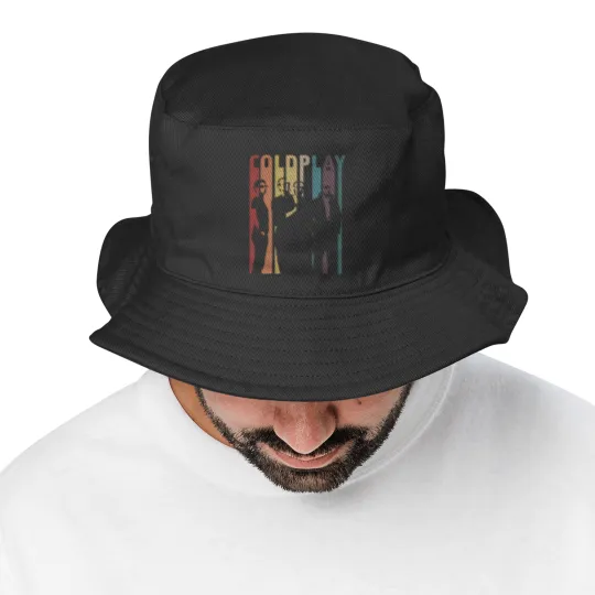 Discover Vintage Retro Coldplay Bucket Hats, Vintage Coldplay Bucket Hats, Coldplay Gift, Retro Gift Bucket Hats