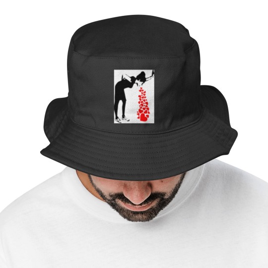 Discover Lovesick Street Art By Banksy - Street Art Work Graffiti - Artwork Design For Women Men Kids Poste Bucket Hats