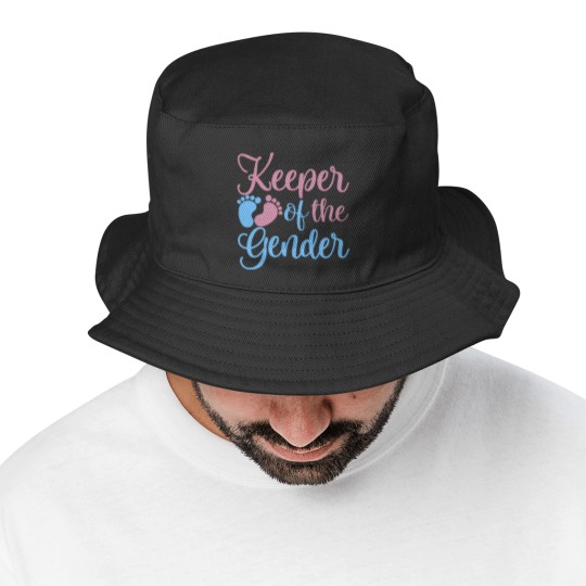 Discover Gender Reveal Bucket Hats, Keeper Of The Gender Bucket Hats, Gender Reveal Ideas, Gender Reveal Party Bucket Hats