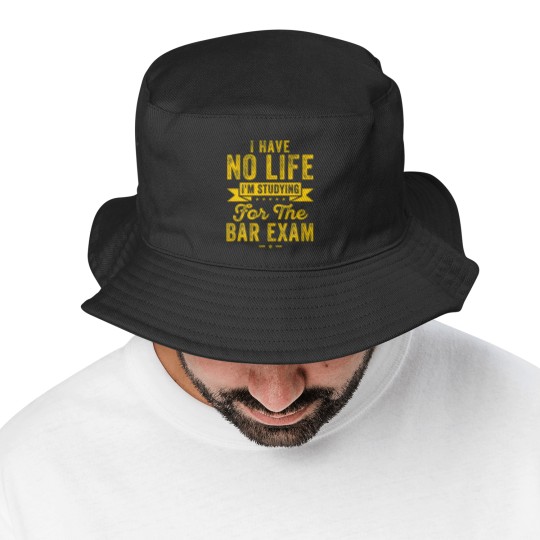 Discover Bar Exam Funny Law School Graduation Women Men Law Bucket Hats