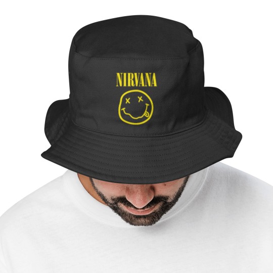 Discover Nirvanaa Yellow Smiley Bucket Hats