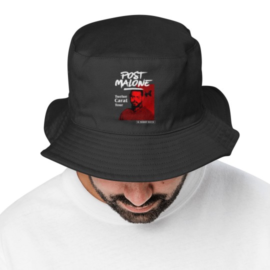 Discover Post Malone Vintage Graphic Bucket Hats, Post Malone Bucket Hats, Post Malone Merch, Post Malone Graphic Bucket Hats