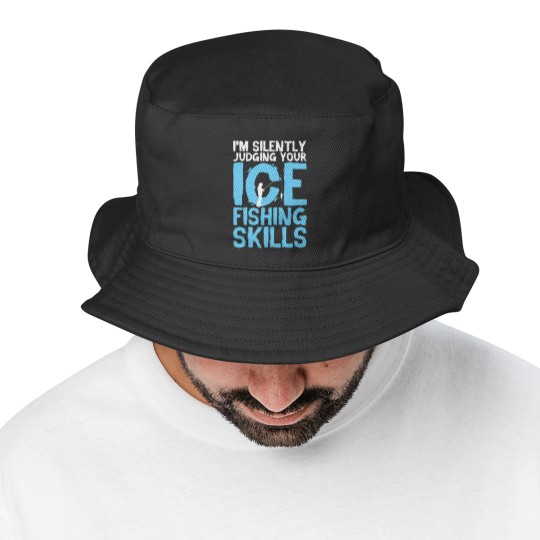 Discover Ice Fishing - Ice Fishing Gift - Bucket Hats