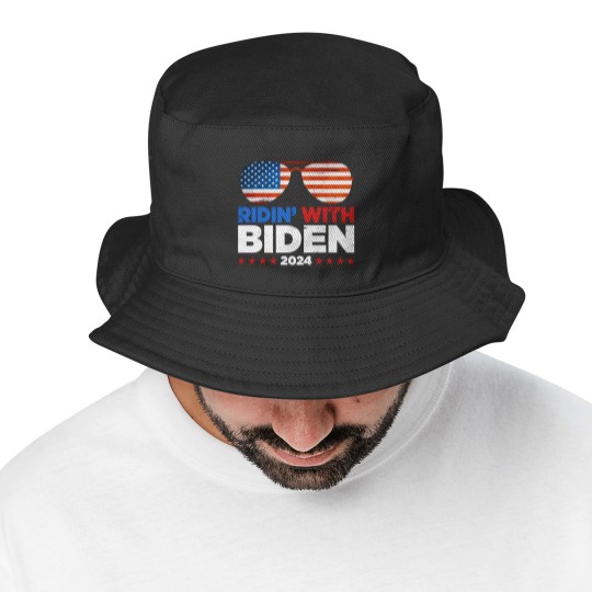 Discover Ridin' With Biden Joe Biden 2024 Election For Pres Bucket Hats