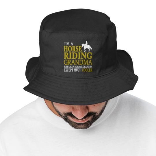 Discover I'm A Horse Riding Grandma Bucket Hats