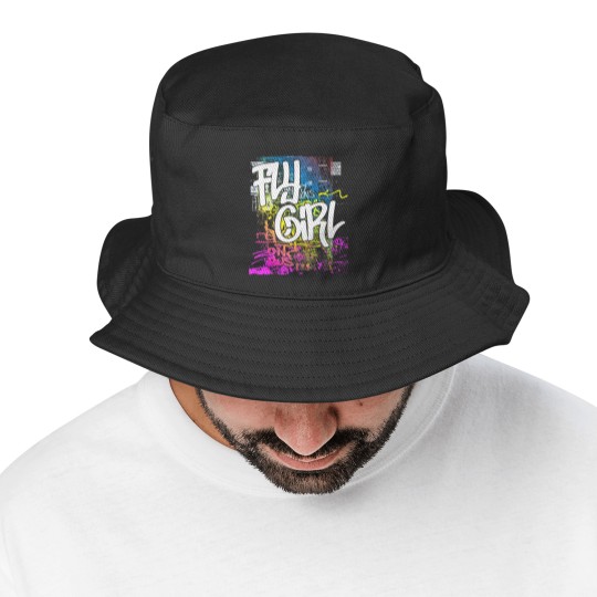 Discover Fly Girl 80s 90s Rap Old School Hip Hop Graffiti Bucket Hats