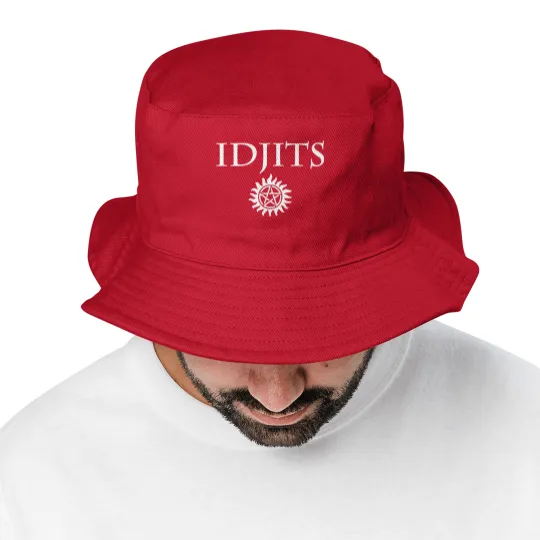 Discover Idjits Bobby Singer Supernatural Bucket Hats Bucket Hats