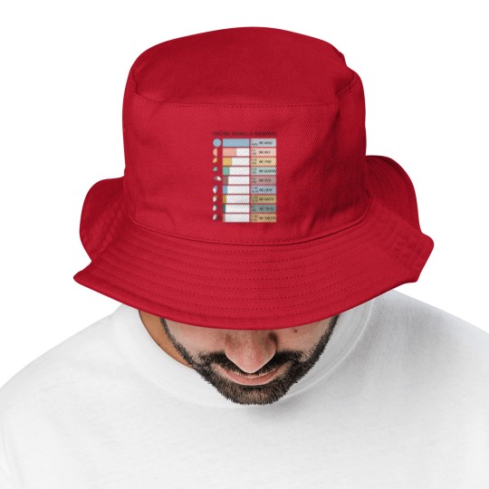 Discover Math Fraction Wheels Decimals and Percentages Educational Art in Muted Boho Rainbow Colors for Kid Bucket Hats