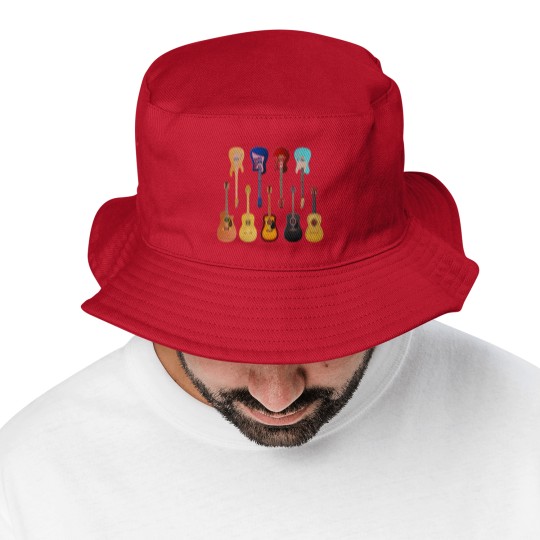 Discover Guitar T- Bucket Hats Many guitars T- Bucket Hats Bucket Hats