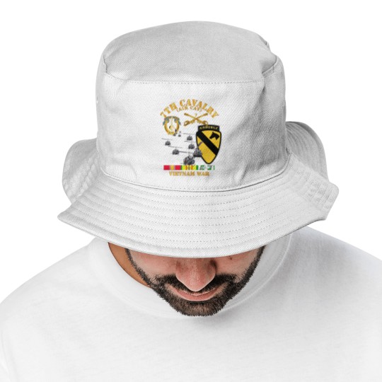 Discover 7th Cavalry (Air Cav) - 1st Cav Division w SVC - Air Assault - Bucket Hats