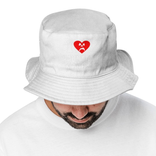 Discover I Love Haunted Mound Bucket Hats