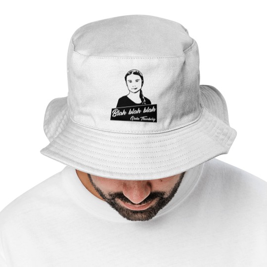 Discover Blah, blah, blah Greta Thunberg Bucket Hats