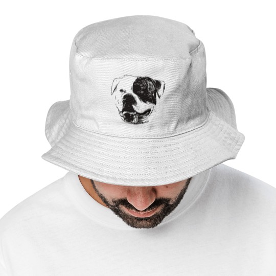 Discover American Bulldog Face Bucket Hats
