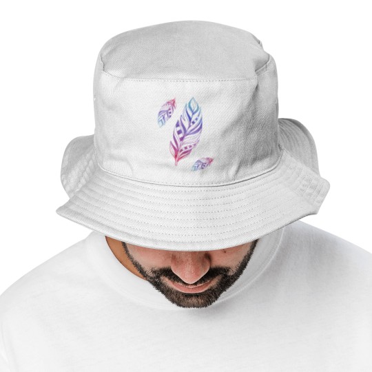 Discover Colorful Feathers Indian Heritage Native American Bucket Hats