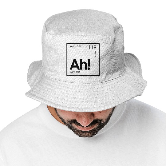 Discover Ah! The Element of Surprise Funny Periodic Table Bucket Hats