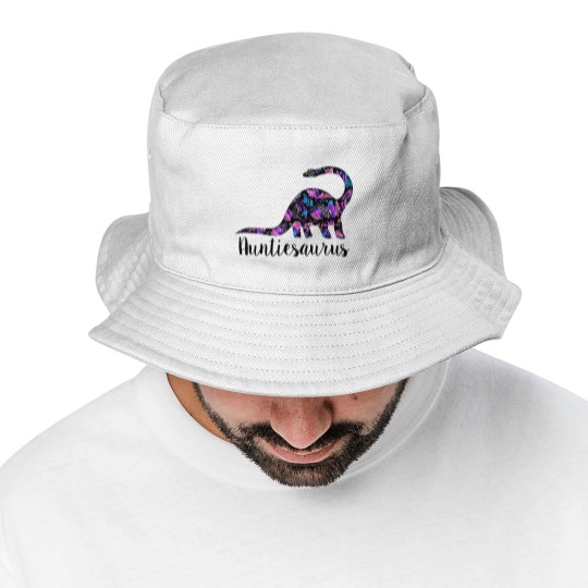 Discover Womens Auntiesaurus Bucket Hats Funny Kids Gift for Aunt Cute Graphic Dinosaur Top