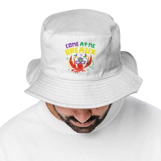 Discover Come At Me Breaux Crawfish Beads Funny Mardi Gras Carnival Bucket Hats