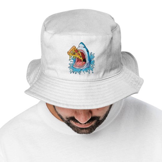 Discover Pizza Eating Shark Bucket Hats Kids Boys Food Lovers Jawsome Bucket Hats Bucket Hats
