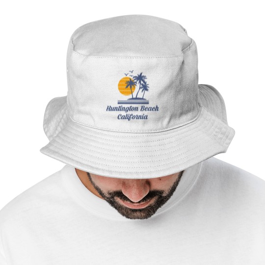 Discover Huntington Beach California Bucket Hats CA Tourist Gifts Bucket Hats